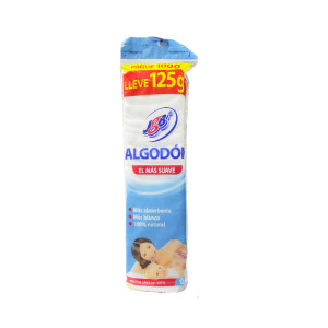 ALGODON ZIG ZAG BOLSA PAGUE 100 GR LLEVE 125 GR JGB